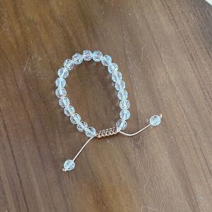 Elegant Clear Beaded Bracelet